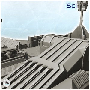 Reinforced command base with landing platform 7 Scenery BattleTech MechWarrior Scifi Science fiction SF 40k Grimdark image 9