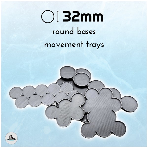 Movement tray - 32mm bases - LOTR 40k  AoS Age of Apocalypse