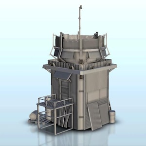 Post-apocalyptic Refuge - STL 3D Printing Post-apo apocalypse SF Sci-Fi Star Cyberpunk Future Space Cyborg