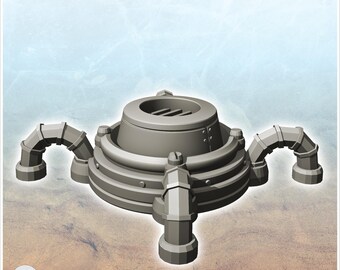 Mining machine for futuristic planet (10) - STL 3D Printing Science Fiction Future Space