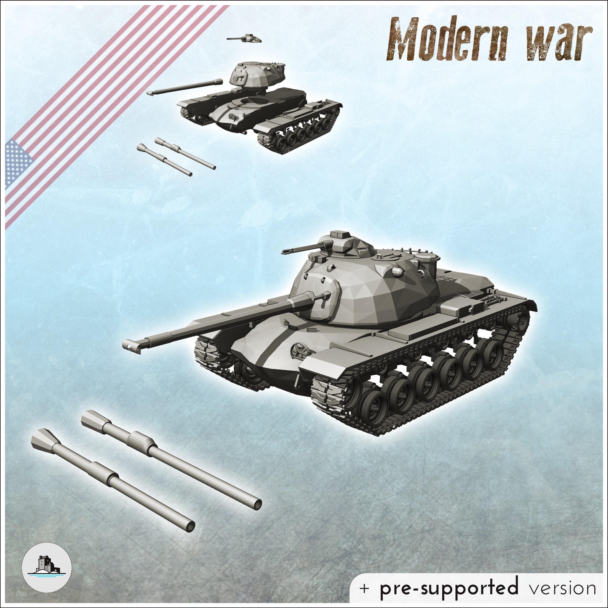 アメリカ重戦車 M48 パットン - アメリカ米陸軍冷戦アメリカ時代