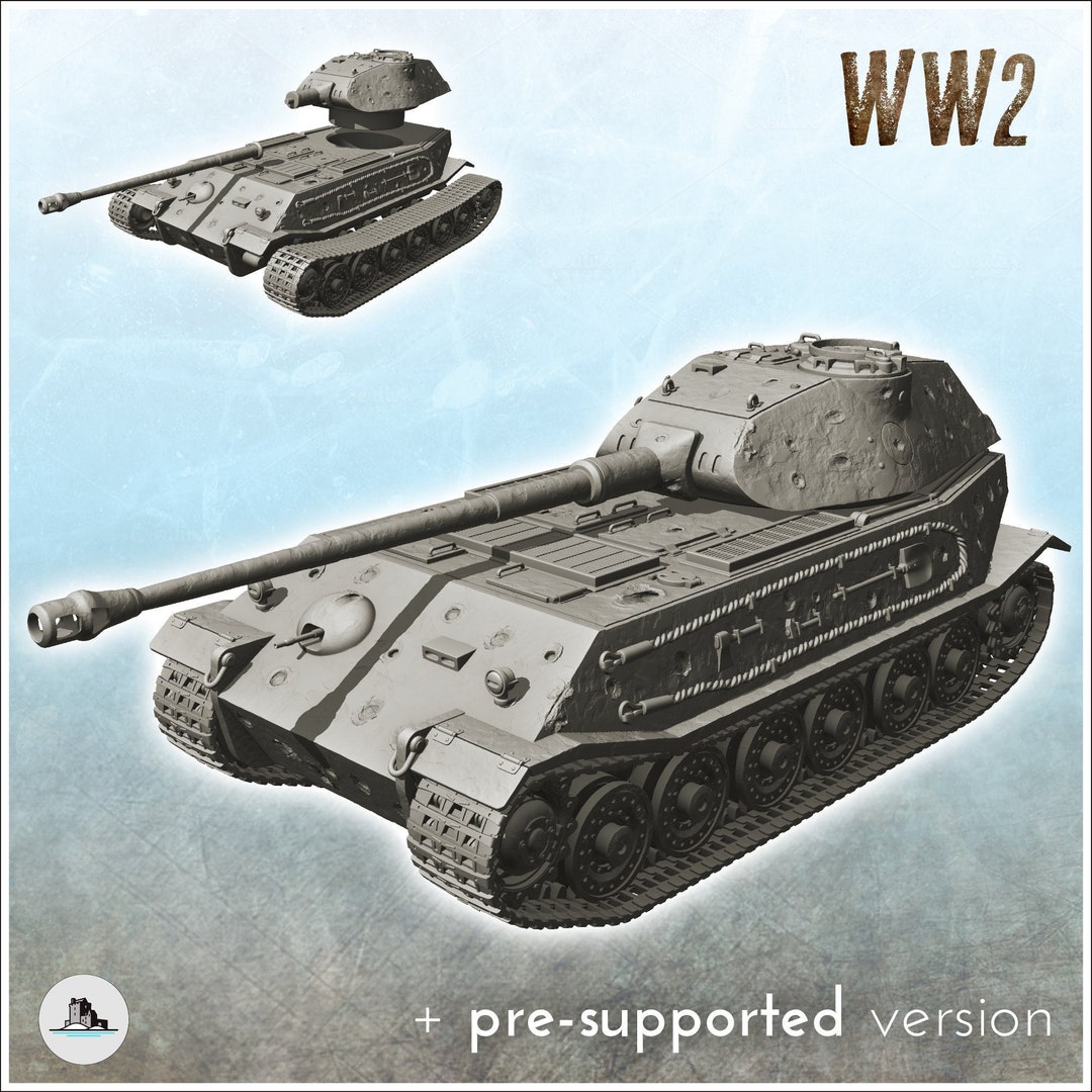 Panzer VI Tiger II Vk 45.02 (P) - STL 3D Printing World War