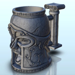 Spartan Soldat Würfelbecher (21) - 3D-Modelldruck SLA FDM Prusa Anycubic Drucker