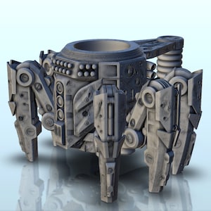 Cyber spider dice mug (12) - 3D STL Printing Print Model Digital SLA FDM Prusa Anycubic