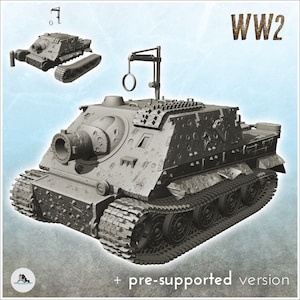 Sturmtiger 38 cm RW61 - STL 3D Printing World War Two Second German tank Germany Konlfikt 47
