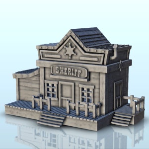 Western sheriff office (6) - Wild West STL 3D Printing
