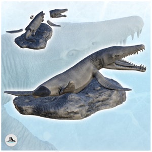 Kronosaurus dinosaur (9) - STL 3D Printing Prehistoric animal HD Paleoart