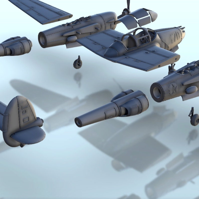 Lockheed P-38 '' Lightning '' Stl 3D - Etsy