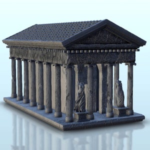 Temple 1 - STL 3D Model Printing Ancient Classic Old Archaic Historical