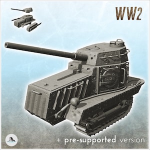 KhTZ-16 - Stl 3D Printing WW2 Second USSR tank Russian Konlfikt 47