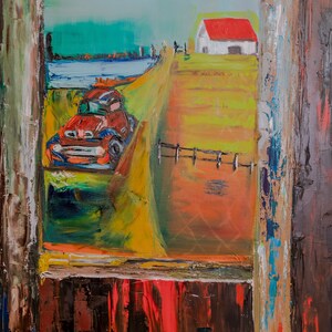 Large Abstract Painting, Through the Window
