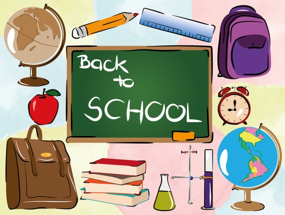 Buy Back to School Clipart 12 Items Online in India - Etsy