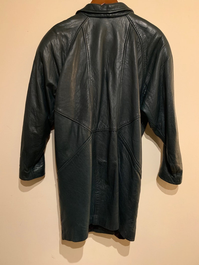 England Leather Trench Womens Winter Army Green Rivet sheepskin genuine Leather long coat Casual 