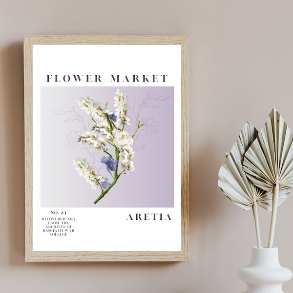 Digital Download Aretia Flower Market Print, Fourth Wing Print, Fourth Wing Poster, Iron Flame Print, Iron Flame Poster, Fourth Wing art