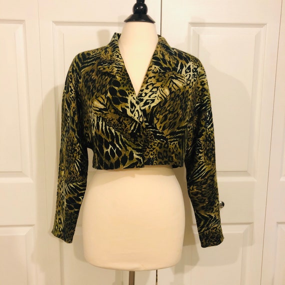 Vintage 90’s Animal Print Bolero