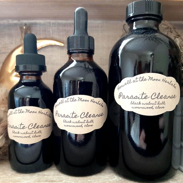 Parasite Cleanse Double-Extract Tincture, with Black Walnut Hull, Wormwood & Clove