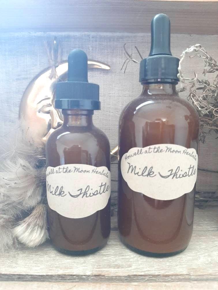 2-4 oz Milk Thistle Seed (Silybum marianum) Double-Extract Tincture