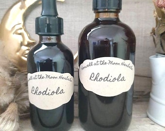 2-4 oz Organic Rhodiola (Rhodiola rosea) Double-Extract Tincture