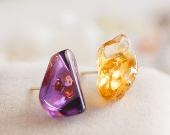 Kaiya Natural Crystal Stud Earrings