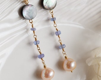 Madison Pearl Gemstone Earrings