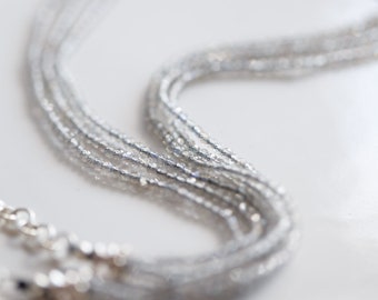 Winter Labradorite Multi-Strand Stackable Necklace