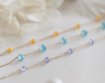 Goldie Gemstone Dainty Bracelet