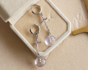 Nahara Lavender Amethyst Dangle Earrings