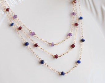 Marisol Gemstone Satellite Necklaces