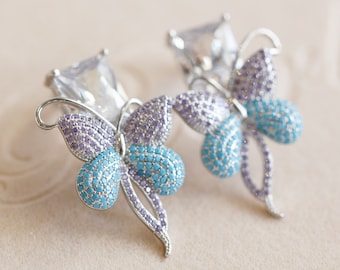 Leanna Cubic Butterfly Earrings