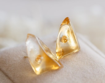 Judith Natural Citrine Stud Earrings