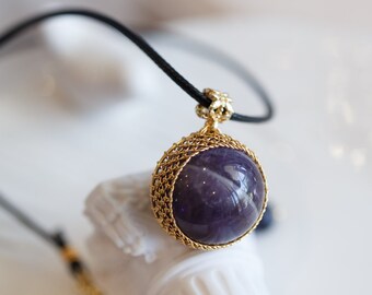 Bridget February Stone Amethyst Necklace