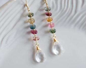 Elyse Tourmaline Crystal Drop Earrings