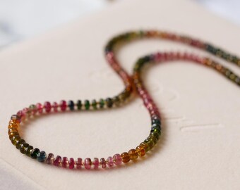 Aubree Rainbow Tourmaline Necklace