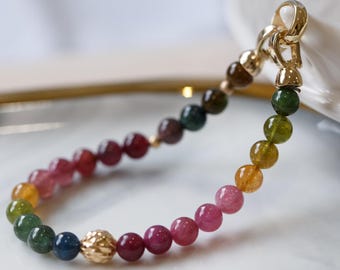 Eliana Rainbow Tourmaline Bracelet