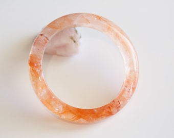 Hematoid Quartz Crystal Bangle #Q18