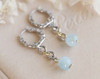Nalani Aquamarine Dangle Earrings