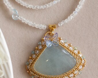 Catarina Aquamarine Pendant Necklace