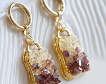 Isla Blue Tone Stud Earrings