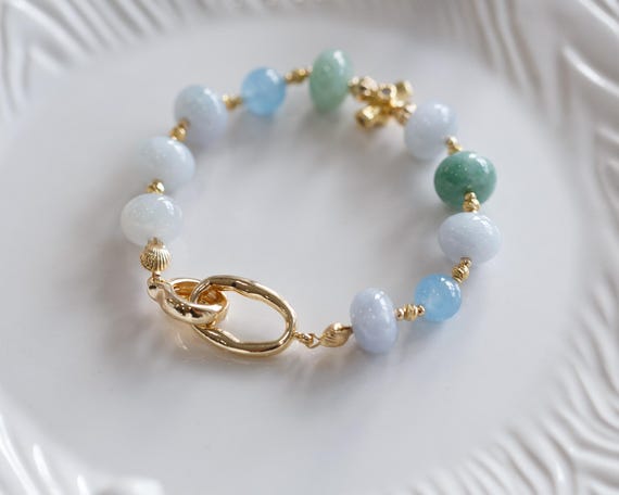 Astrid Burmese Type A Jadeite Bracelet - Multi color FeiCui Bracelet
