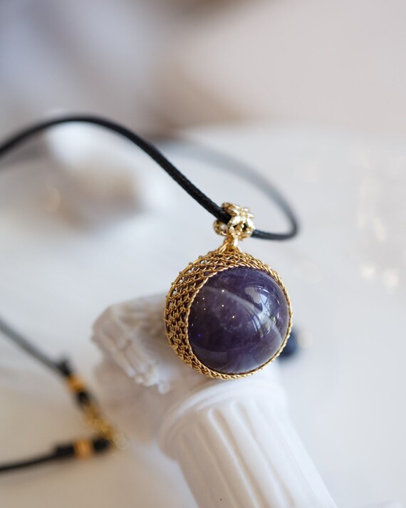 Bridget February Stone Amethyst Necklace