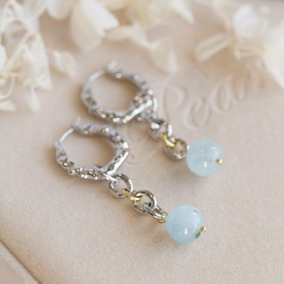 Nalani Aquamarine Dangle Earrings