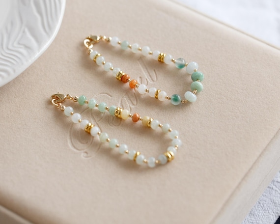 Sabinna Burmese Type A Jadeite Bracelet - Multi color FeiCui Bracelet