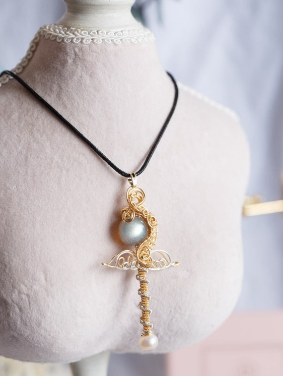 Labradorite Magic Wand Pendant Necklace