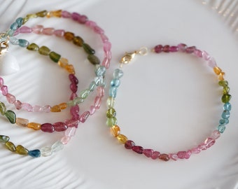 Zariah Rainbow Tourmaline Bracelet