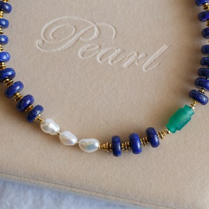 Coventina Lapis Lazuli Choker Necklace image 3