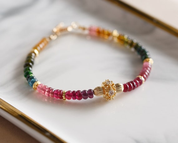 Lainey Rainbow Tourmaline Bracelet