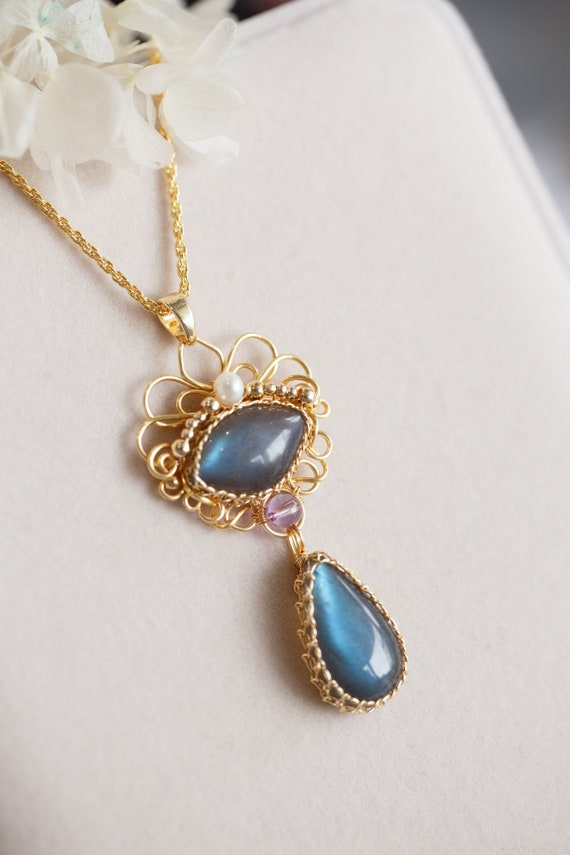 Juniper Natural Labradorite Pendant Necklace
