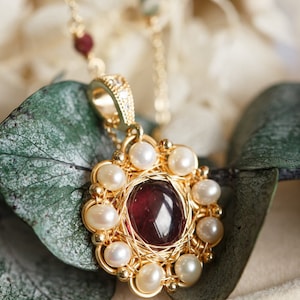 Maia Rubellite Tourmaline Pendant Necklace