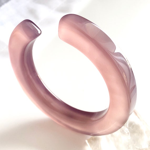 Colourful World! Dark Purple Agate Bangle #A42