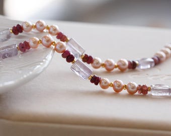 Astrid Freshwater Pearl Gemstone Necklace